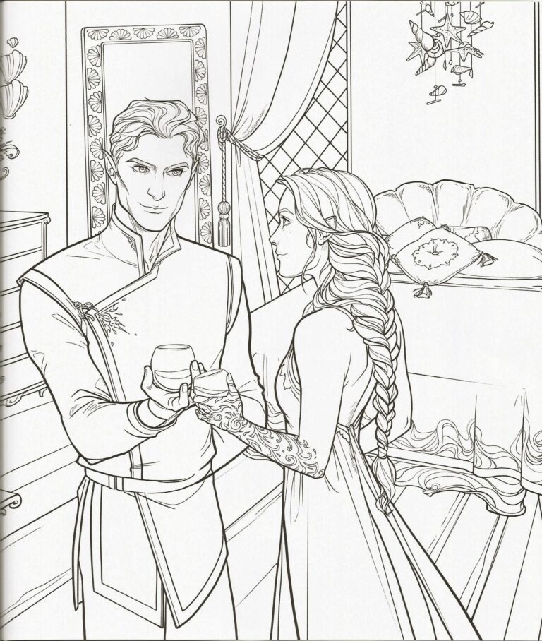 Sarah J Maas Coloring Book