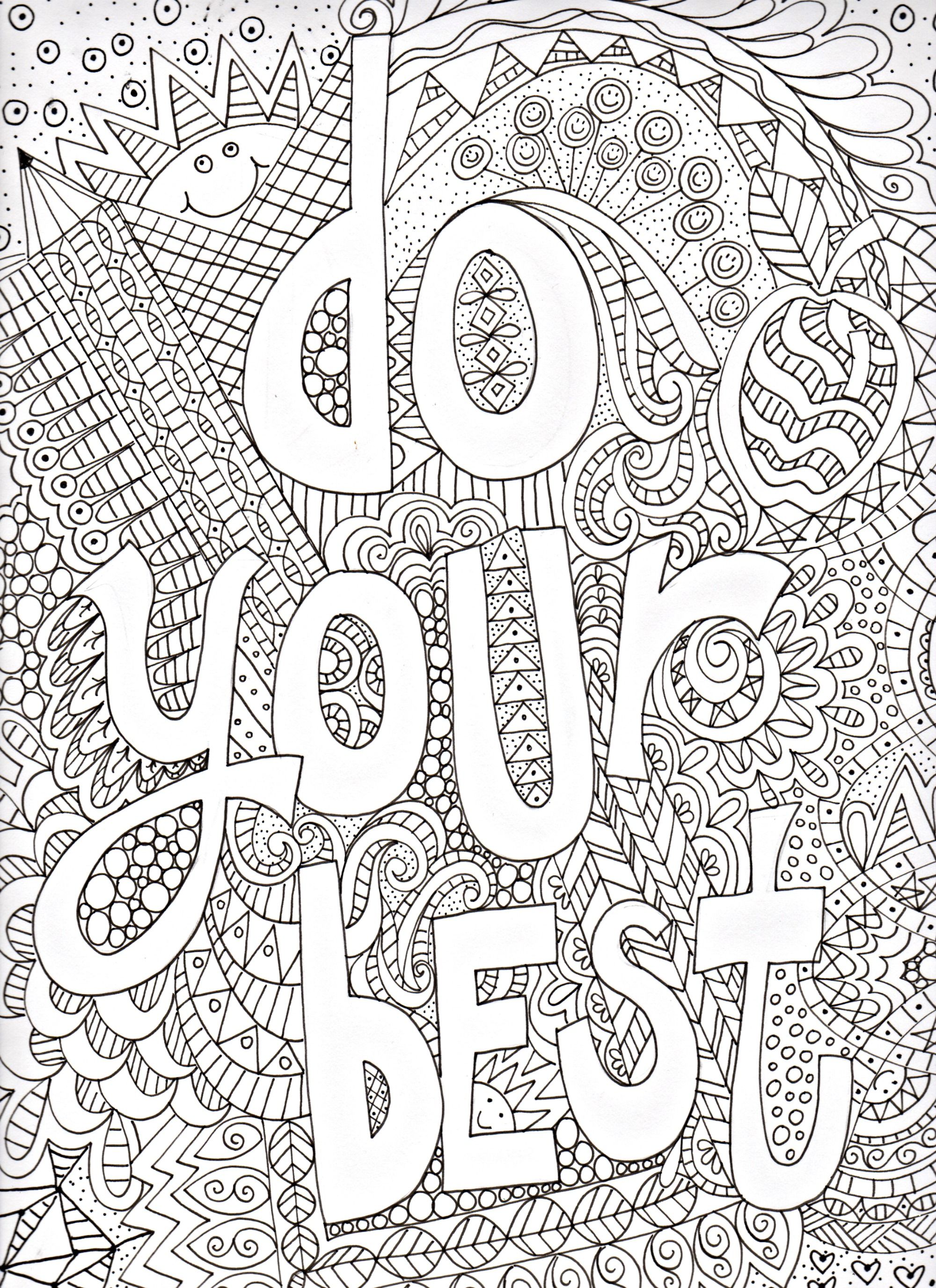 Free Doodle Art Coloring Pages