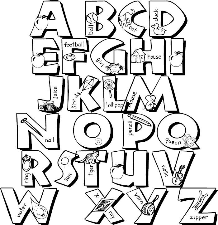 Coloring Book Font