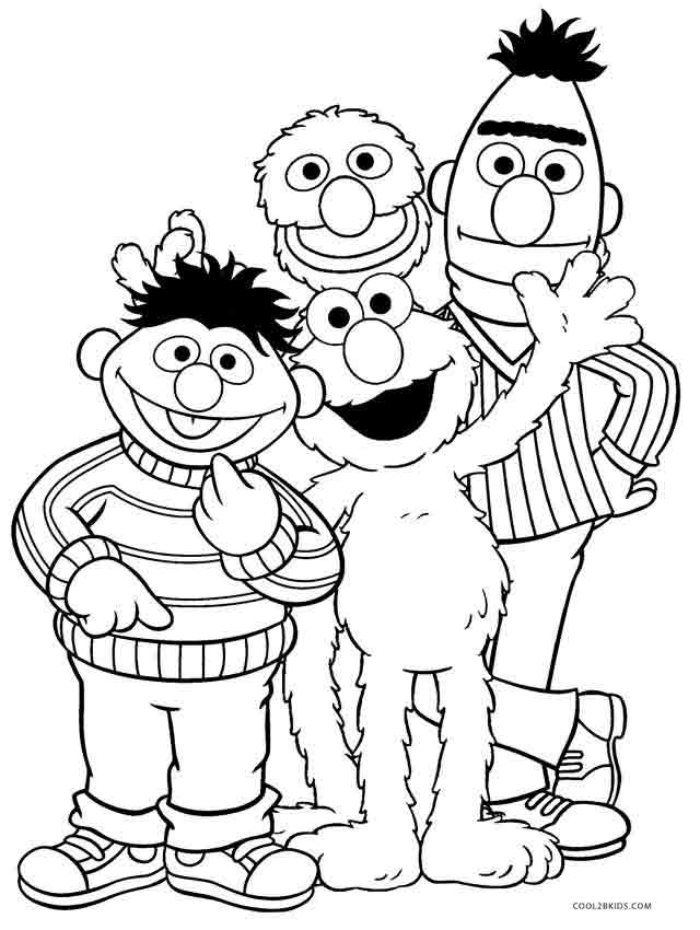 Printable Elmo Coloring Pages For Kids