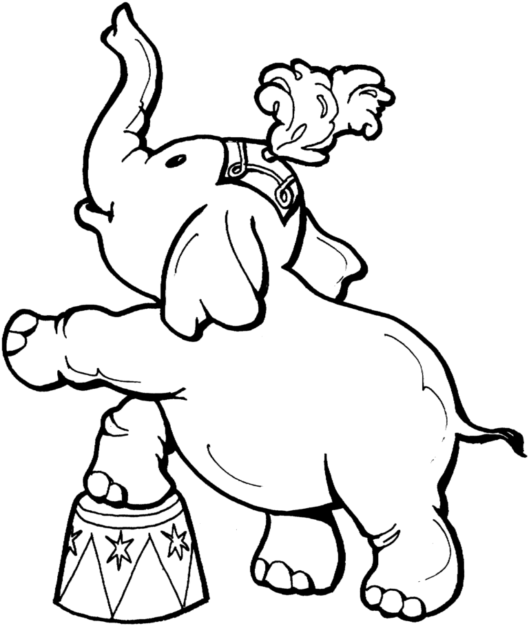 Coloring Book Elephant