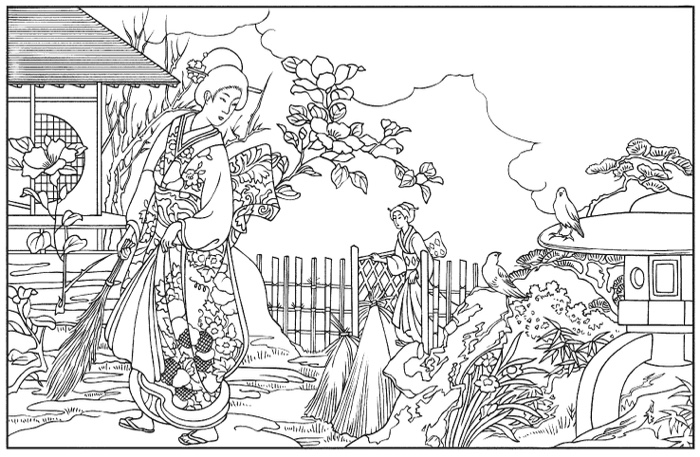 Japanese Coloring Books for Adults