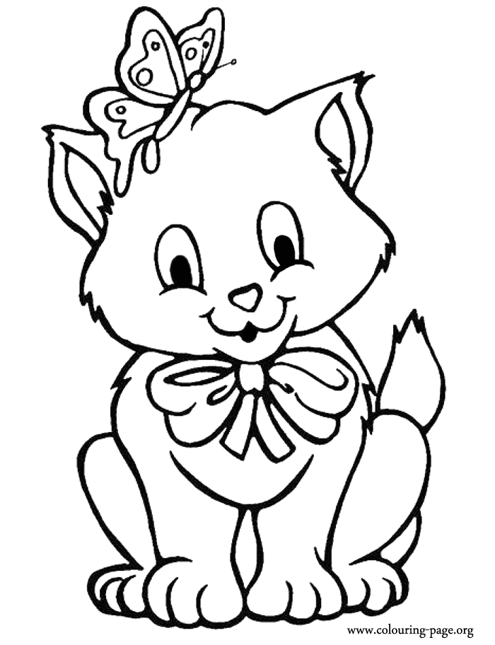 Coloring Book Kitten