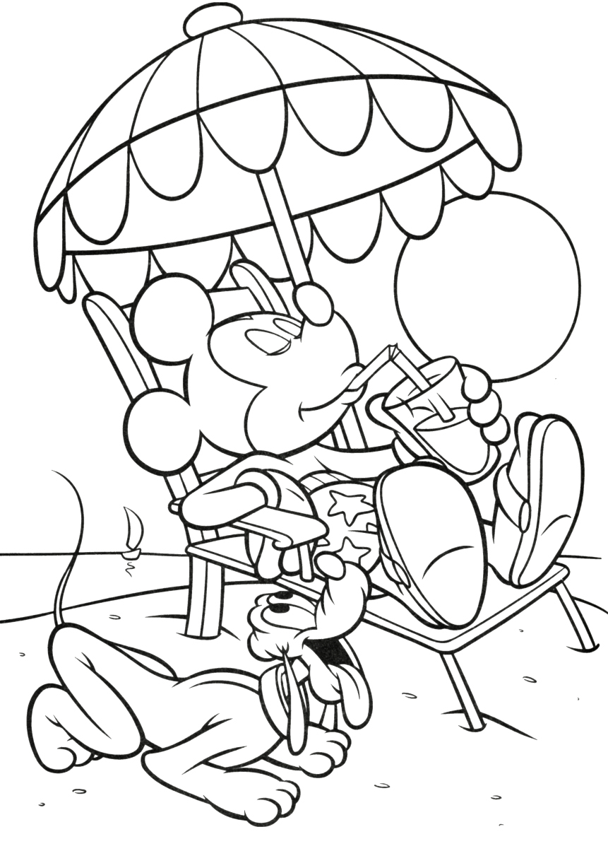 Cartoon Coloring Book Pages