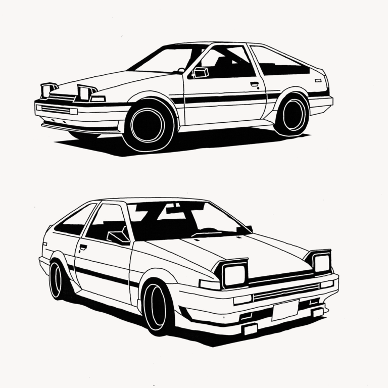 Initial D Coloring Book