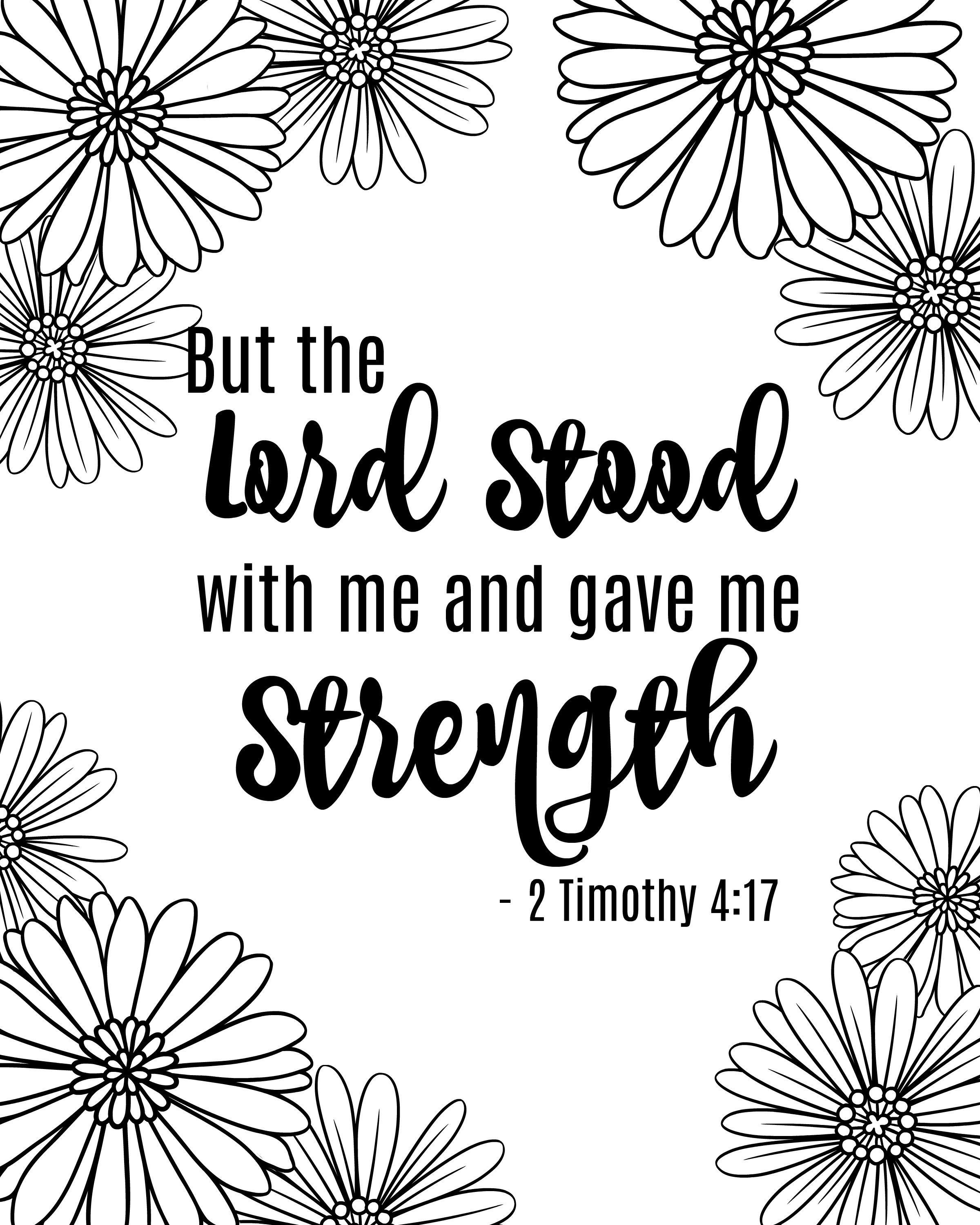 Bible Verse Printable Coloring Sheets from Simple Mom Project