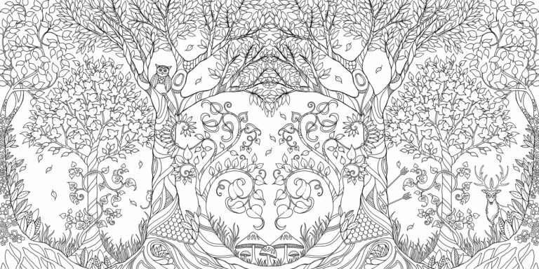 Coloring Book Enchanted Forest