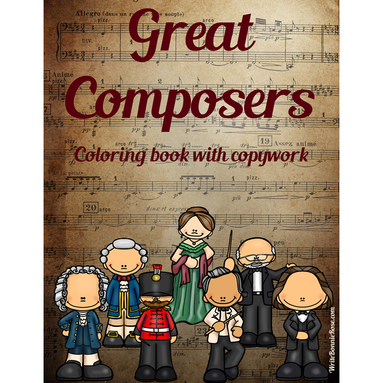 A Coloring Book Of Great Composers