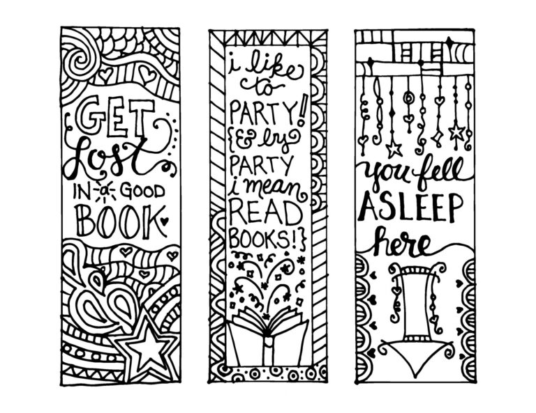 Coloring Bookmarks