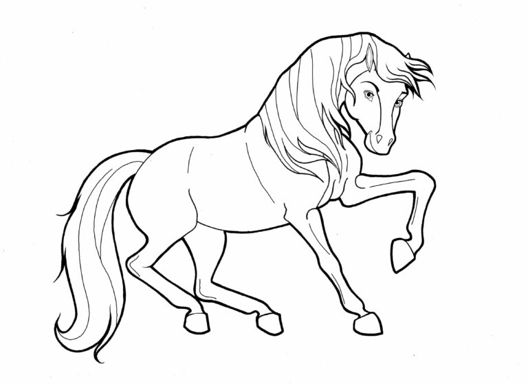 Coloring Book Horse