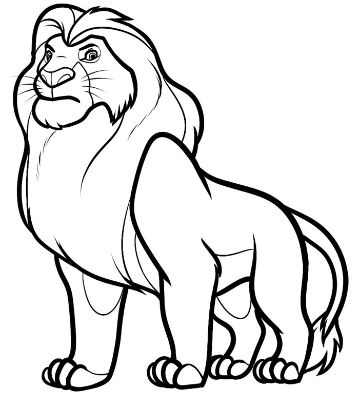 Coloring Book Lion