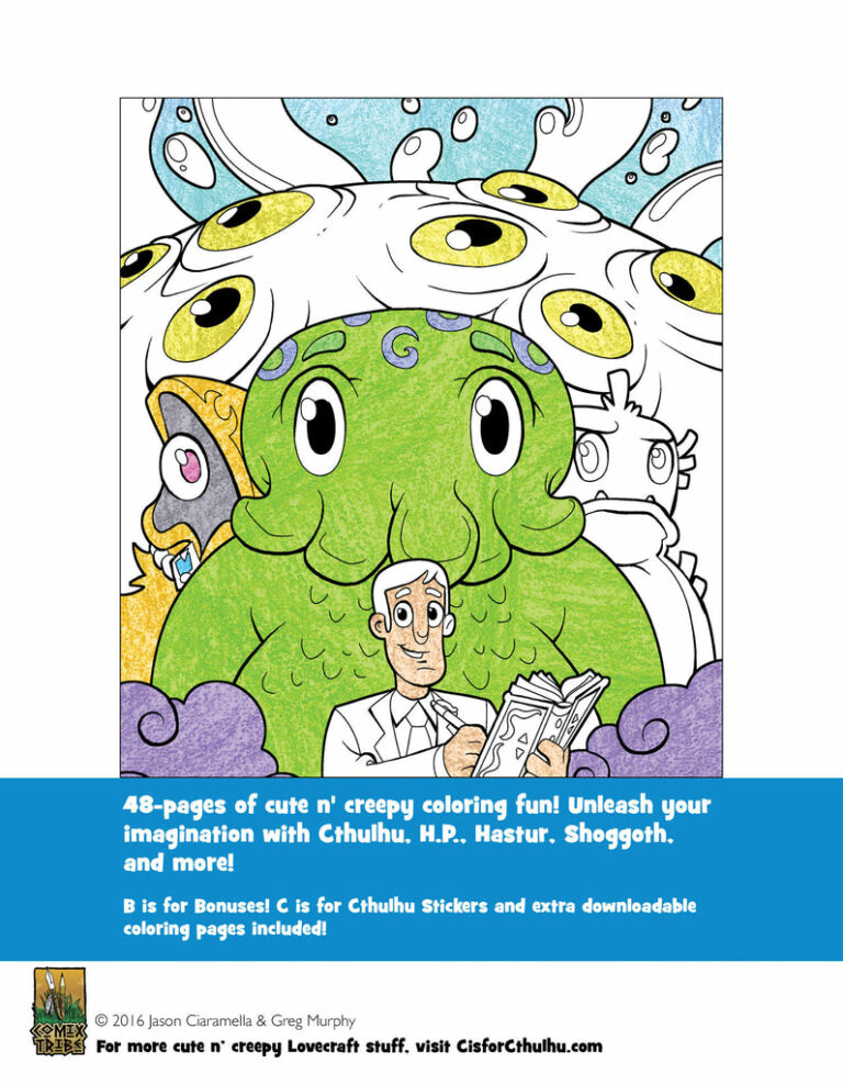 C Is For Cthulhu Coloring Book