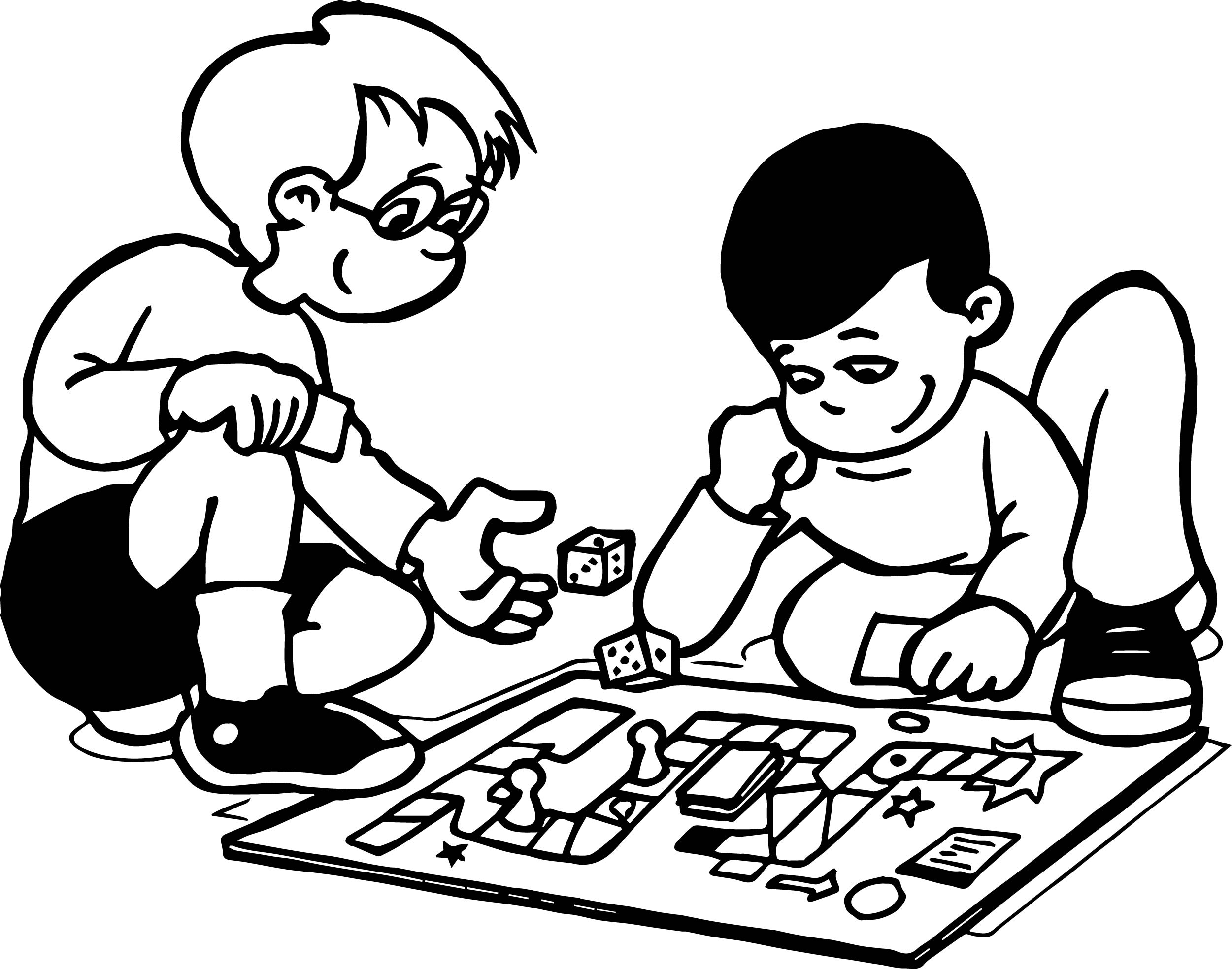 Board Game Coloring Pages